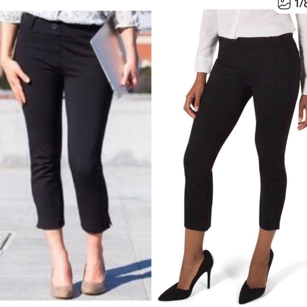 $15 clearance sale BETABRAND 💋Classic Straight Dress capri crop BK Black S EUC